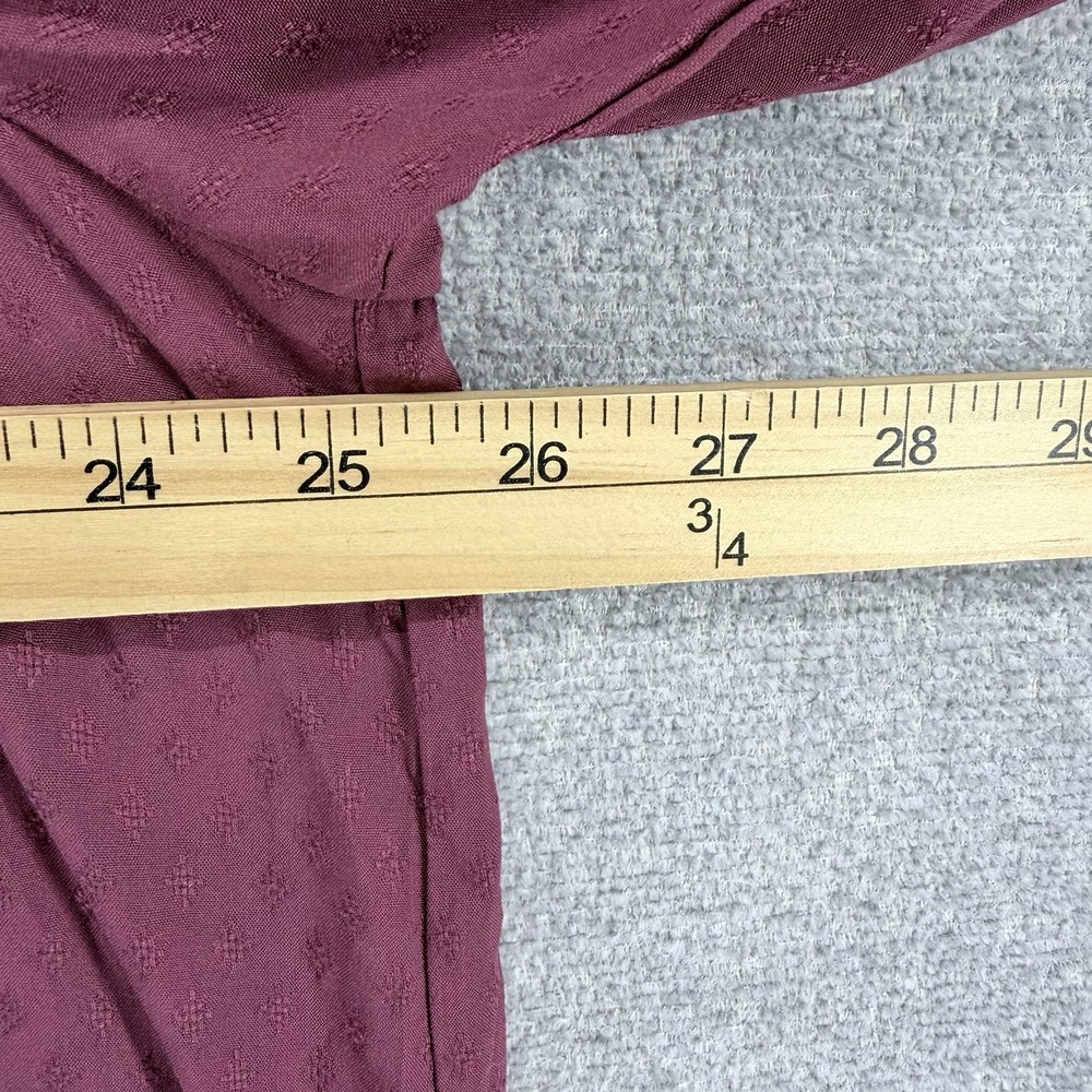 Rose + Olive Blouse Top Women Size 2X Plum 3/4 Sleeve Casual NEW - Picture 7 of 8